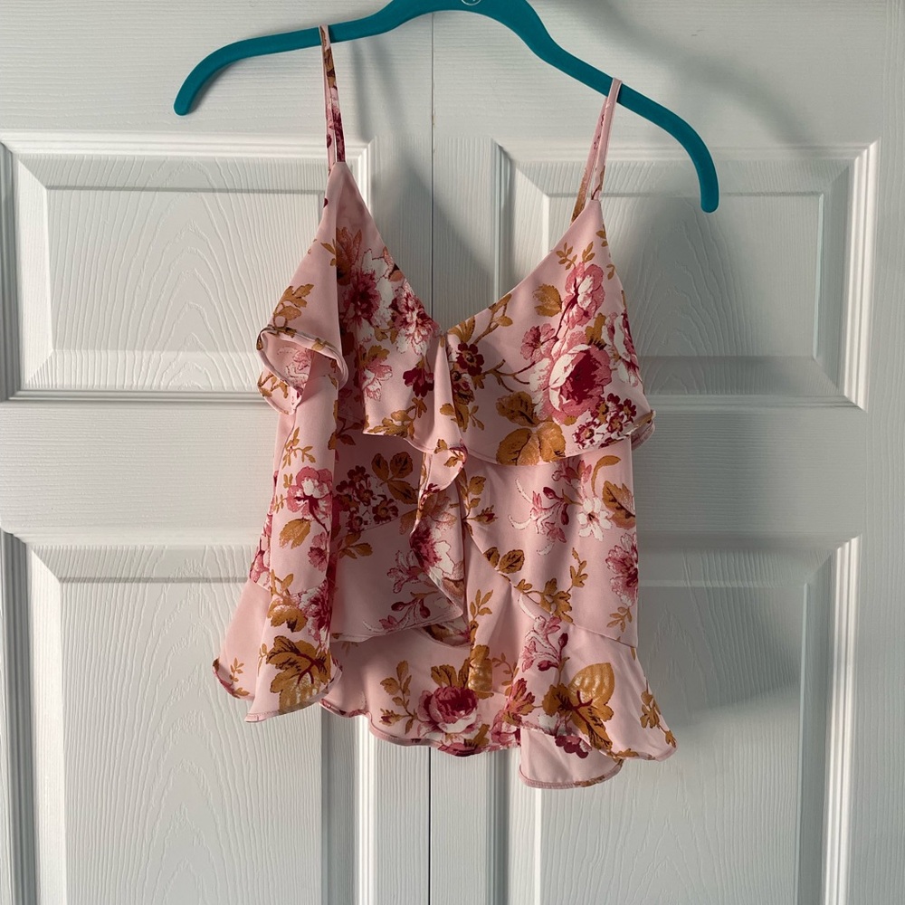 Express Floral Camisole Tank Top XXS